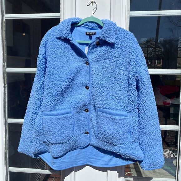 J Crew Faux Sherpa Barn Jacket NWT - Picture 5 of 8
